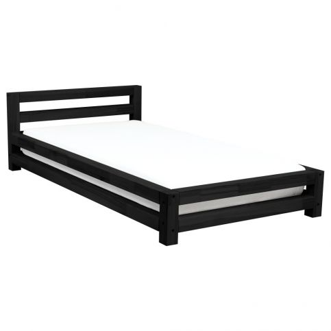 Černá jednolůžková postel z borovicového dřeva Benlemi Single, 80 x 160 cm - Bonami.cz