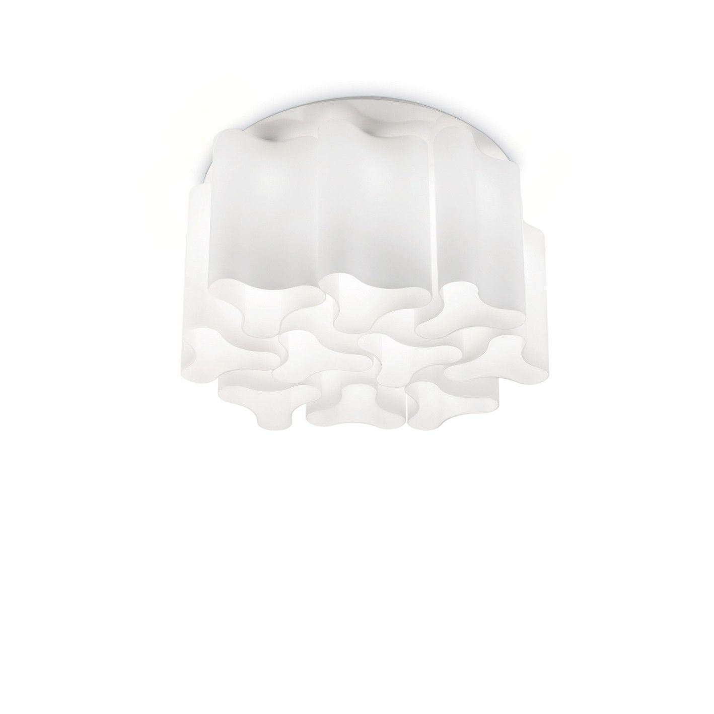 přisazené stropní svítidlo Ideal Lux Compo PL10 125510 10x60W E27 - bílá elegance - Dekolamp s.r.o.