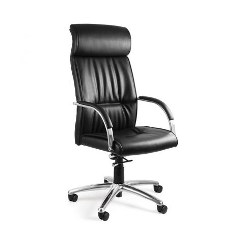 Office360 Kancelářská židle UN-520BL, pravá kůže - DESIGNOVÁ KANCELÁŘ