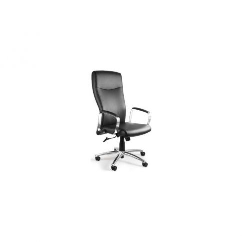 Office360 Kancelářská židle UN-616BL, pravá kůže - DESIGNOVÁ KANCELÁŘ