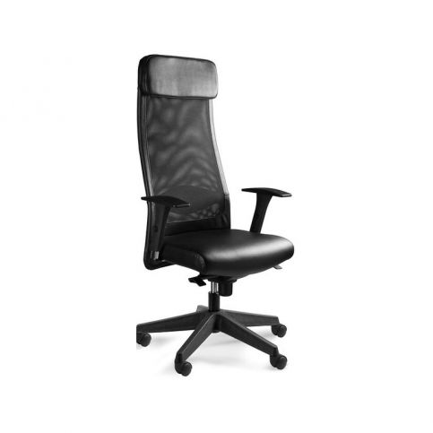 Office360 Kancelářská židle UN-613BL, pravá kůže - DESIGNOVÁ KANCELÁŘ
