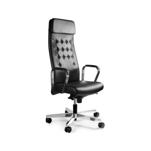 Office360 Kancelářská židle UN-517BL, pravá kůže - DESIGNOVÁ KANCELÁŘ
