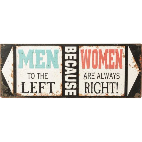 Nástěnný dekorativní nápis Men Because Women - KARE