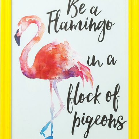 Obraz s rámem Flamingo - KARE