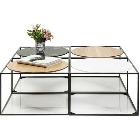 Konferenční stolek Quattro Circles 100x100cm (4/Set) - KARE