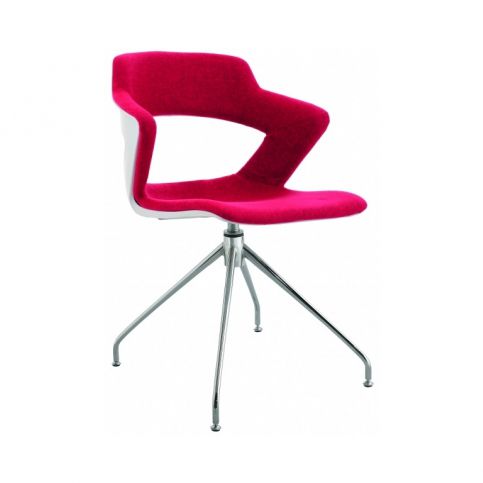 Alvar Office Konferenční židle Mia Cross, plast/čalouněná (zelená RAL 361C)  - DESIGNOVÁ KANCELÁŘ