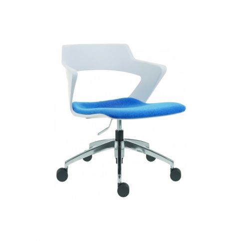 Alvar Office Konferenční židle Mia Roll, plast/čalouněný sedák (béžová RAL 1019)  - DESIGNOVÁ KANCELÁŘ