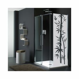 Voděodolná samolepka do sprchy Ambiance Bamboo, 195 x 55 cm