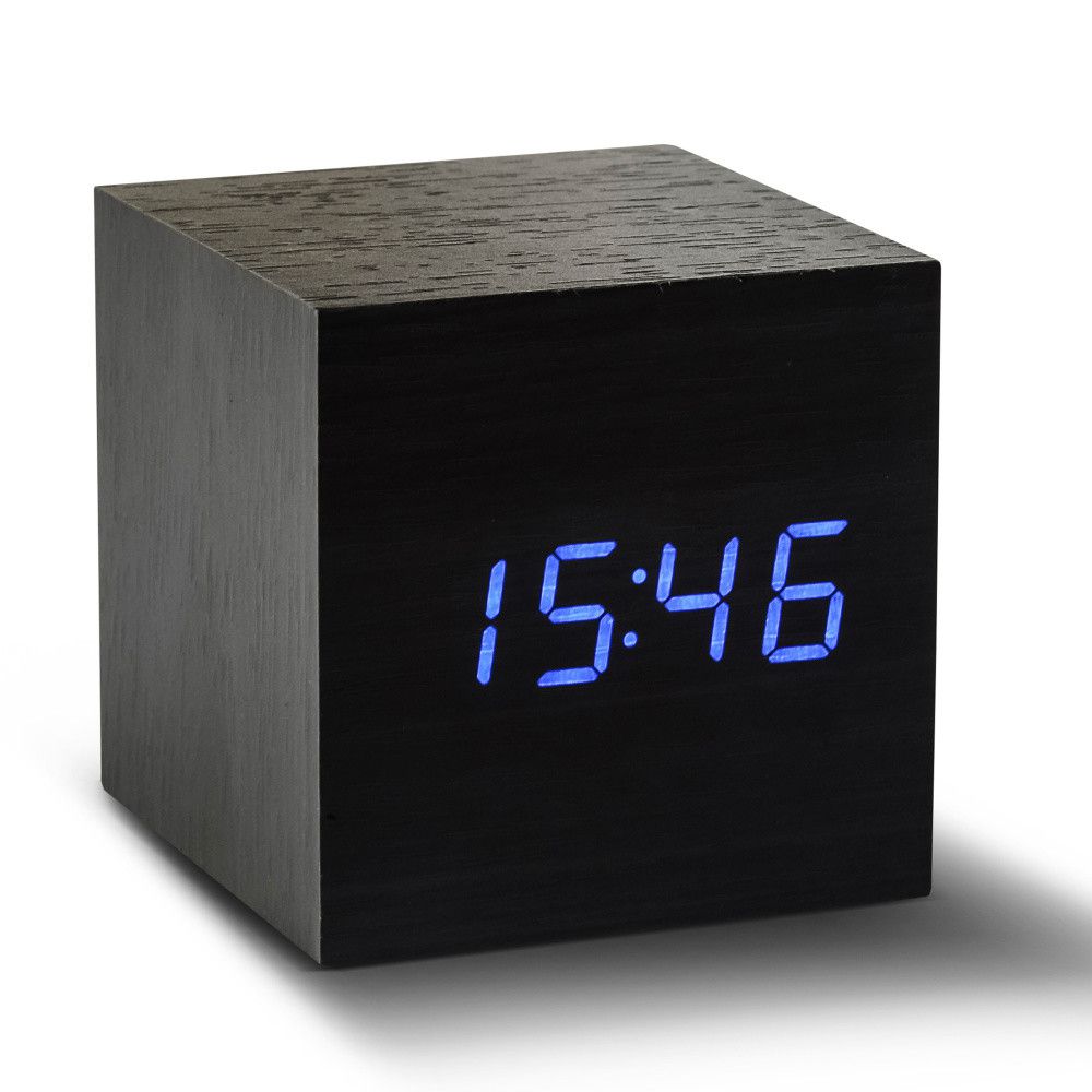 LED budík Click Clock Maxi Black - Bonami.cz