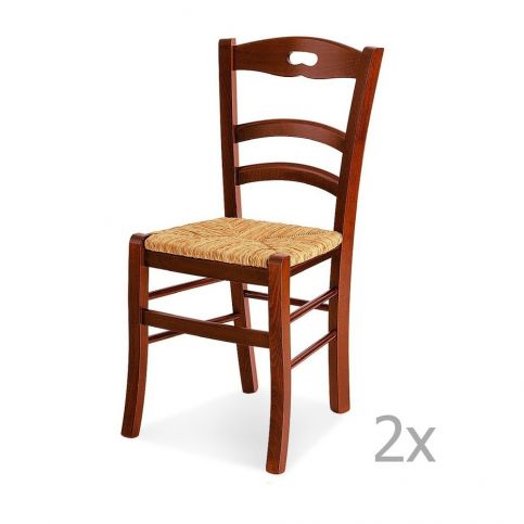 Sada 2 dřevěných jídelních židlí Castagnetti Mare - Bonami.cz