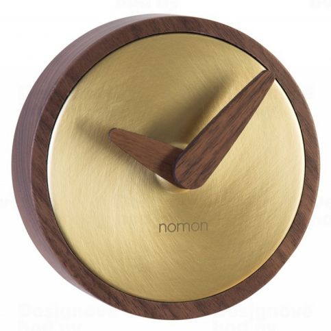 Nomon Atomo Gold 10cm nástěnné hodiny - VIP interiér