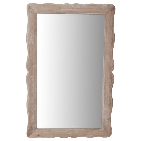 Zrcadlo v krémovém rámu z topolového dřeva Livin Hill Pesaro, výška 80 cm - Bonami.cz