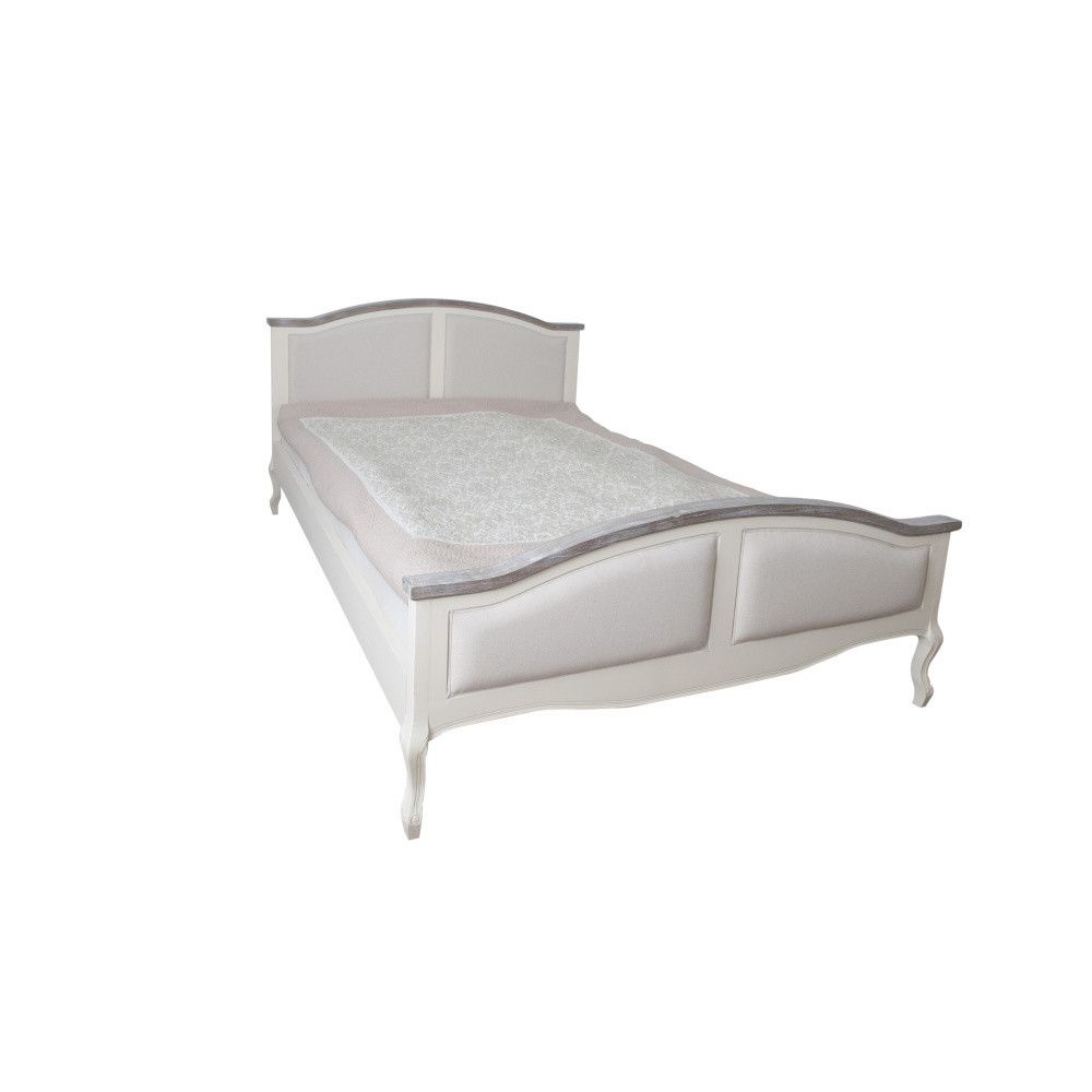 Bílá postel z topolového dřeva Livin Hill Santo, 160 x 200 cm - Bonami.cz