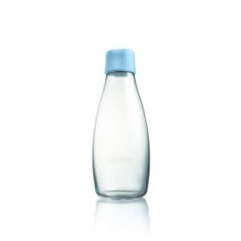 Pastelově modrá skleněná lahev ReTap, 500 ml
