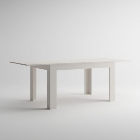 Rozkládací jídelní stůl v dekoru bílé borovice MobiliFiver Easy, délka 140-220 cm - Bonami.cz
