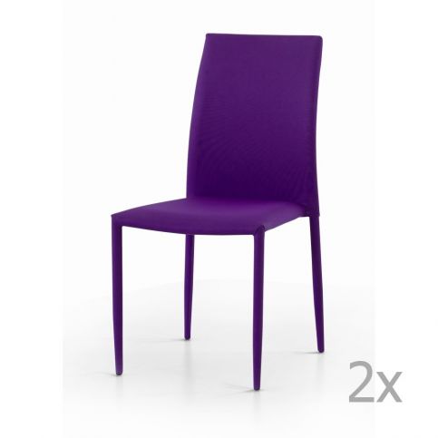 Sada 2 fialových jídelních židlí Castagnetti Fabi - Bonami.cz