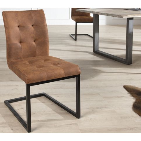 INV Konferenční židle Burges koňak kov - Design4life