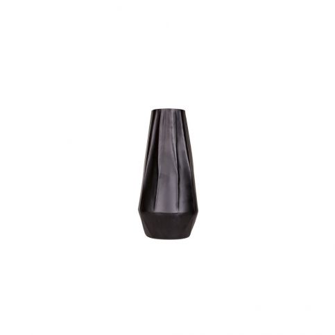 Černá váza De Eekhoorn Angular, výška 33 cm - Bonami.cz