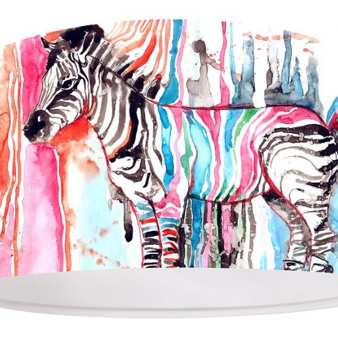 svítidlo watercolor zebras závěsné - Homedesign-shop.com