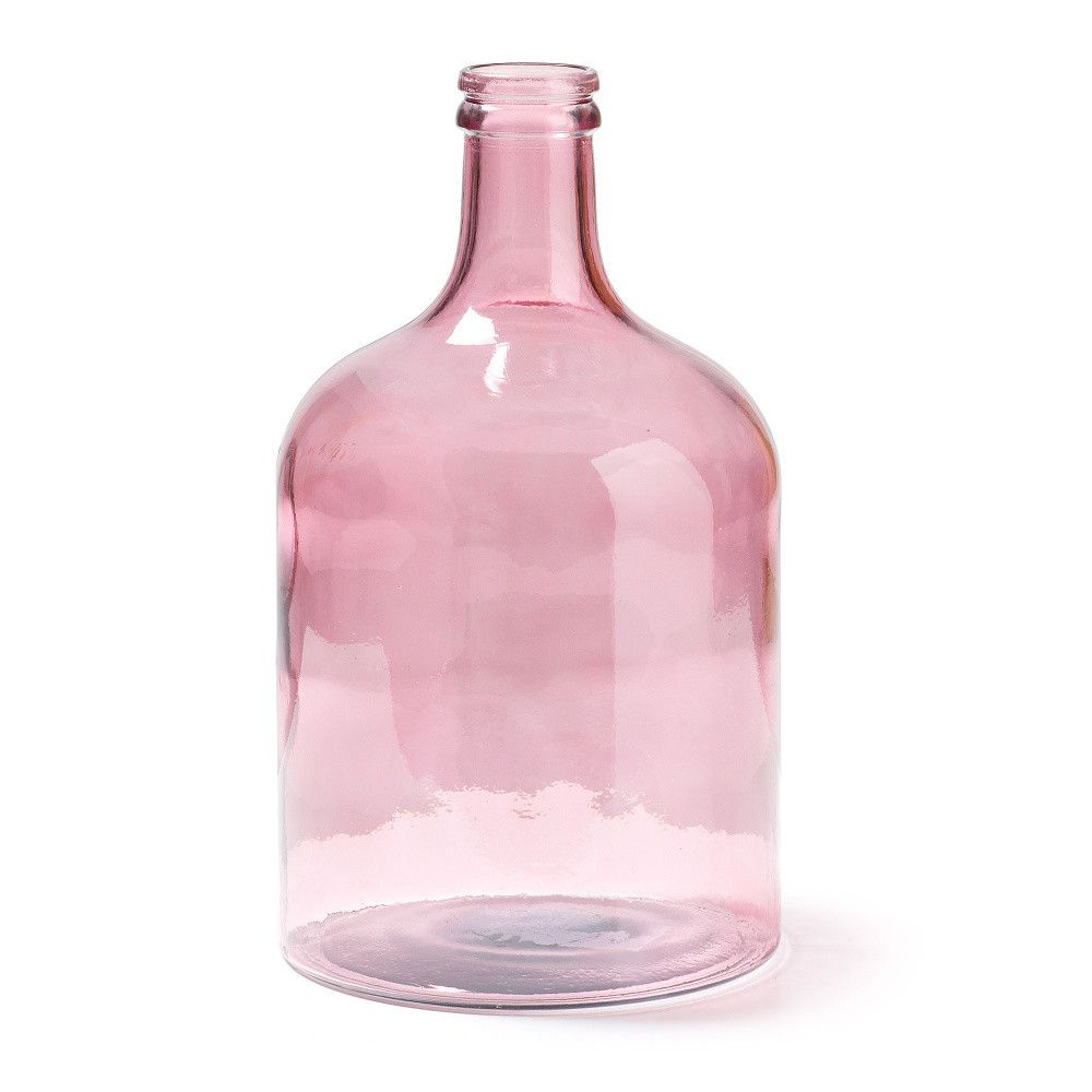 Růžová skleněná váza La Forma Semplice, výška 43 cm - Bonami.cz