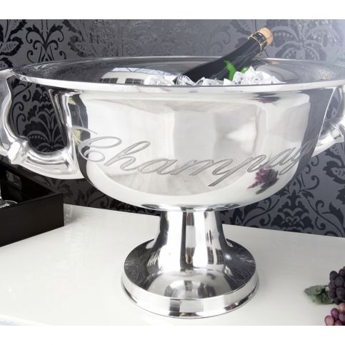 INV Chladící nádoba na šampaňské 40cm stříbrná - Design4life