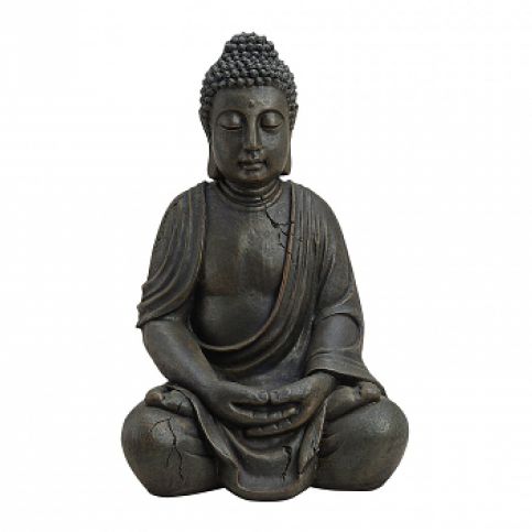 Buddha sedící, hnědá barva - Velký Košík