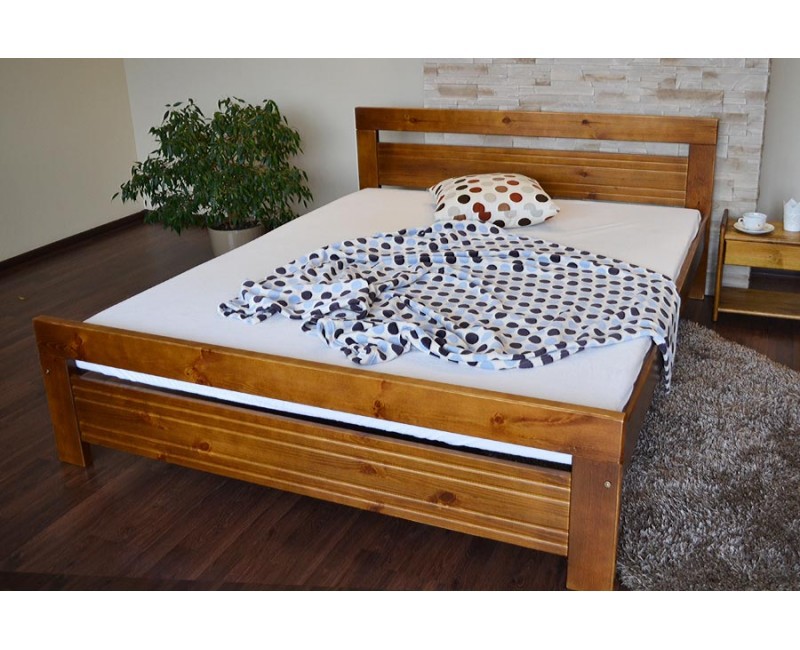 Extra široká manželská postel 180x200cm, masiv - model Amare - Dona-shop.cz