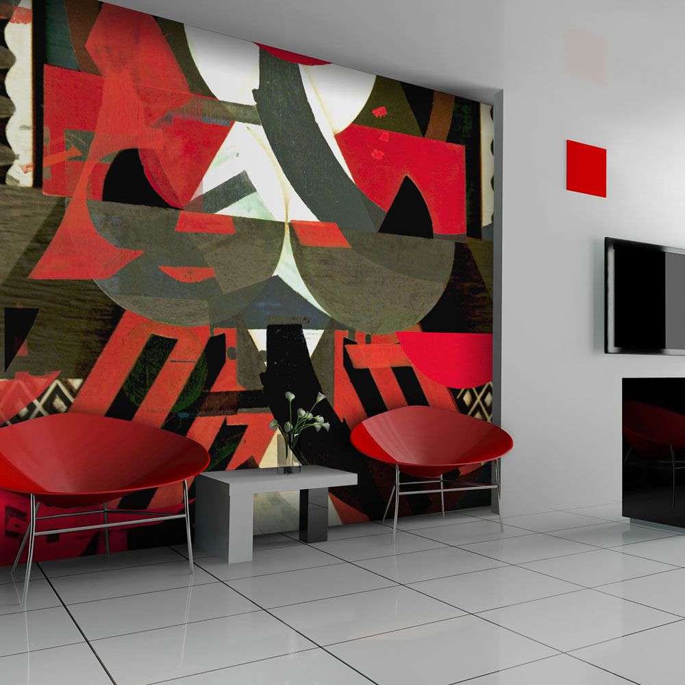 Fototapeta Bimago - Art composition in red + lepidlo zdarma 200x154 cm - GLIX DECO s.r.o.