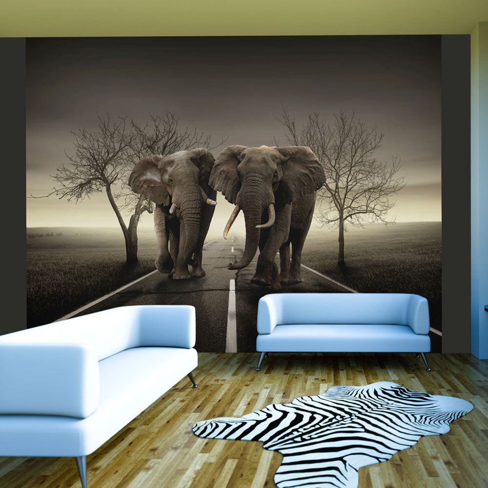 Fototapeta Bimago - City of elephants + lepidlo zdarma 350x270 cm - GLIX DECO s.r.o.