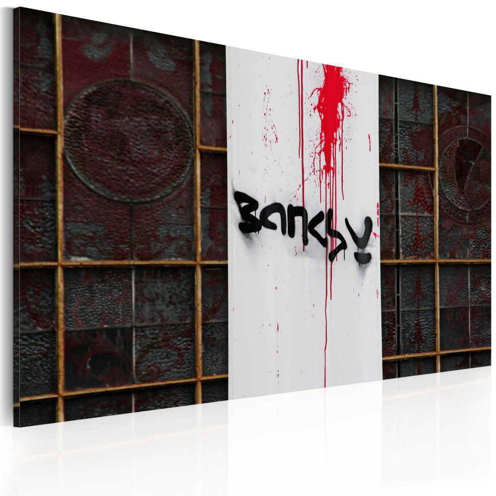 Obraz na plátně Bimago - Blood (Banksy) 60x40 cm - GLIX DECO s.r.o.