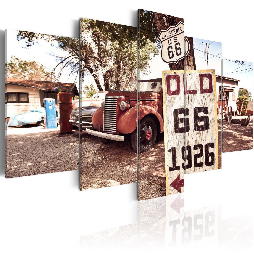 Obraz na plátně Bimago - California - vintage style 100x50 cm - GLIX DECO s.r.o.