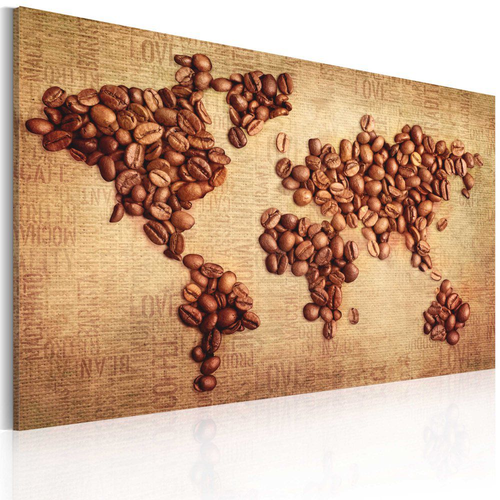 Obraz na plátně Bimago - Coffee from around the world 60x40 cm - GLIX DECO s.r.o.