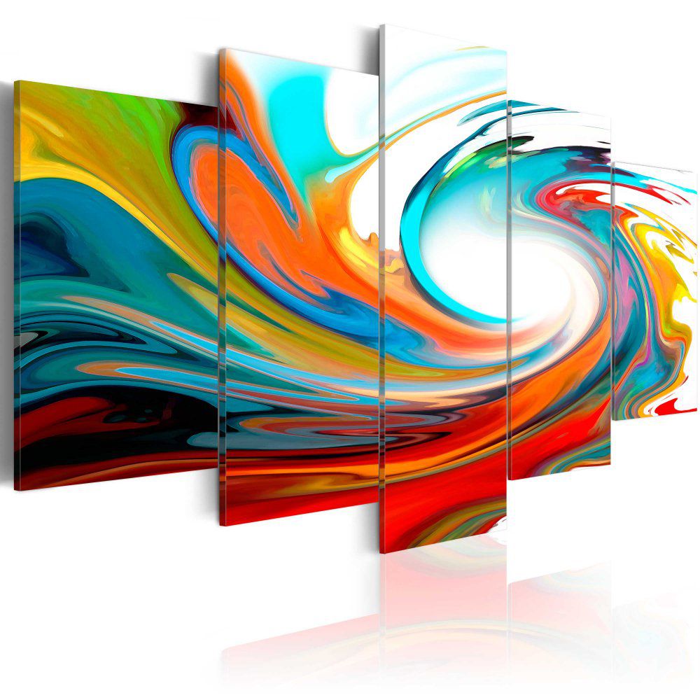 Obraz na plátně Bimago - Colorful swirl 100x50 cm - GLIX DECO s.r.o.