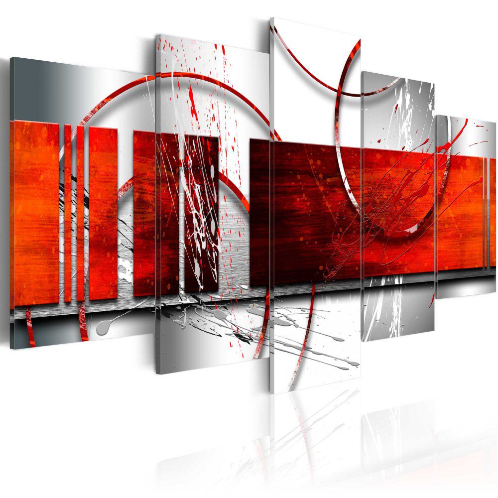 Obraz na plátně Bimago - Emphasis: red theme 100x50 cm - GLIX DECO s.r.o.