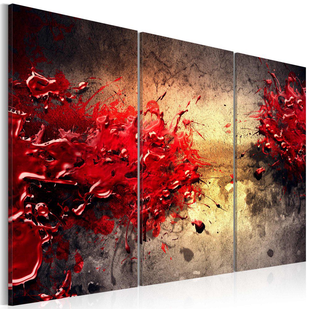 Obraz na plátně Bimago - Red splash 60x40 cm - GLIX DECO s.r.o.