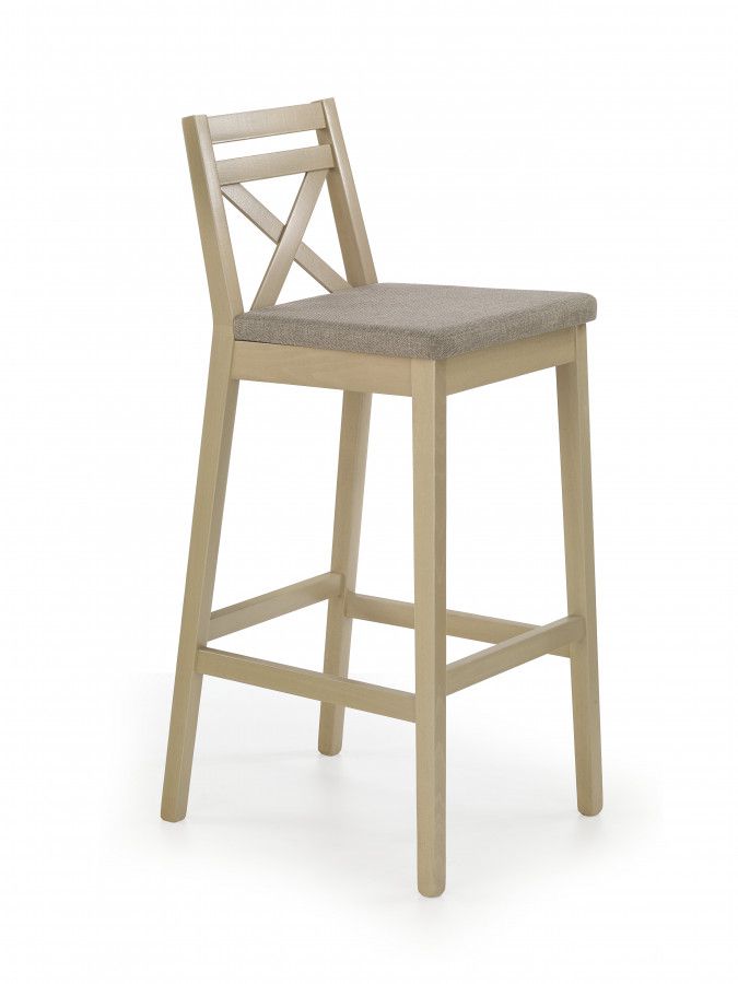 BORYS krzesło barowe wysokie biały / tap. Inari 23 (1p=1szt) - DEKORHOME.CZ