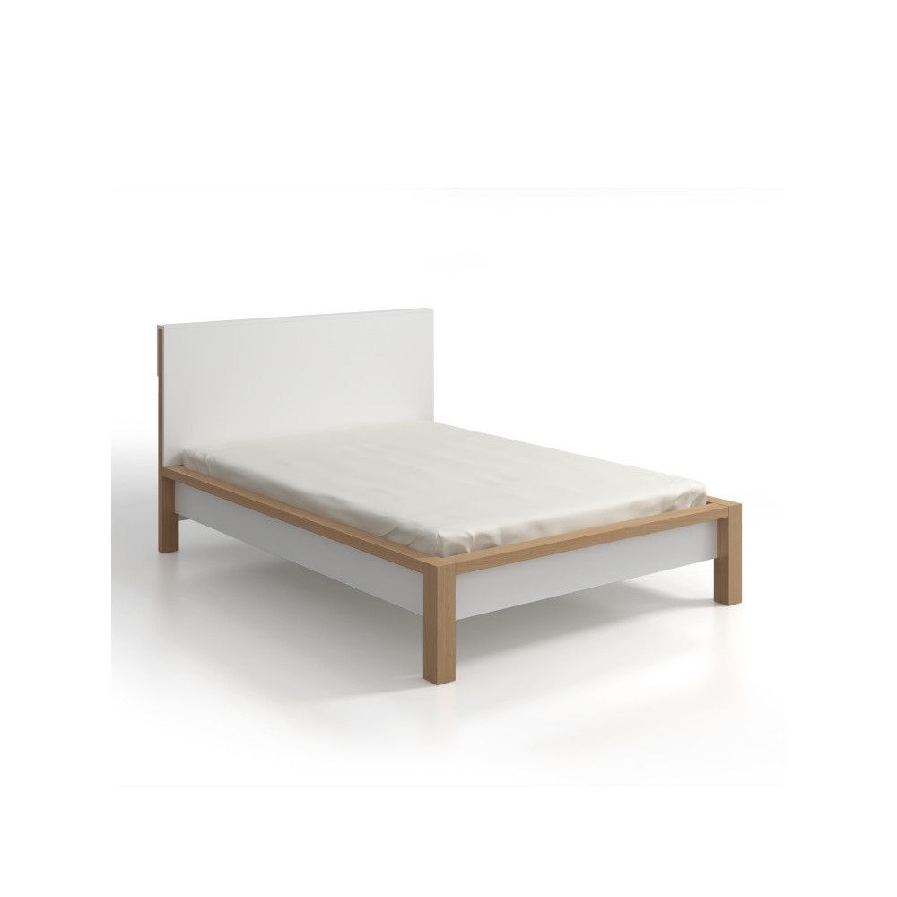 Dvoulůžková postel z borovicového dřeva s úložným prostorem SKANDICA InBig, 140 x 200 cm - Bonami.cz