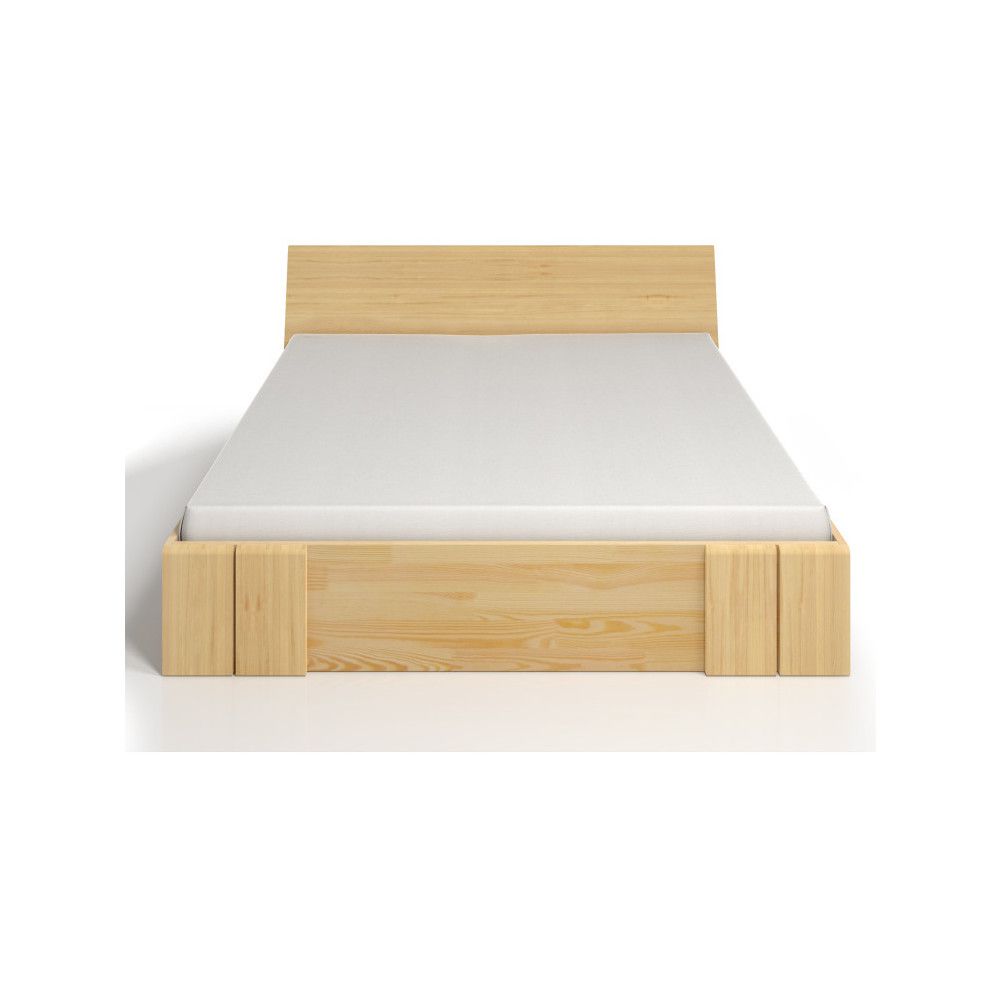 Dvoulůžková postel z borovicového dřeva se zásuvkou SKANDICA Vestre Maxi, 140 x 200 cm - Bonami.cz