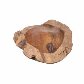 Mísa na ovoce z neopracovaného teakového dřeva HSM collection Mara, ⌀ 40 cm