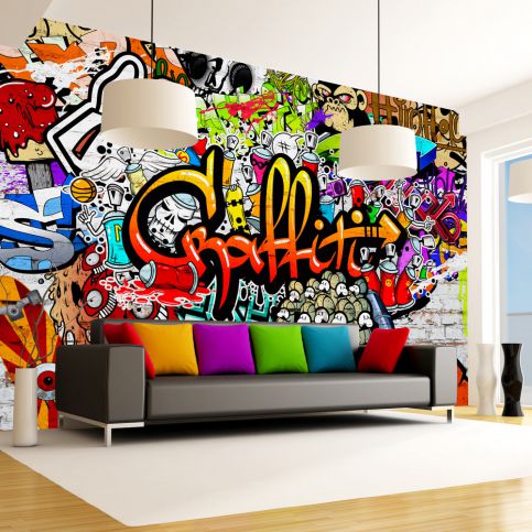 Bimago Fototapeta - Colorful Graffiti 400x280 cm - GLIX DECO s.r.o.