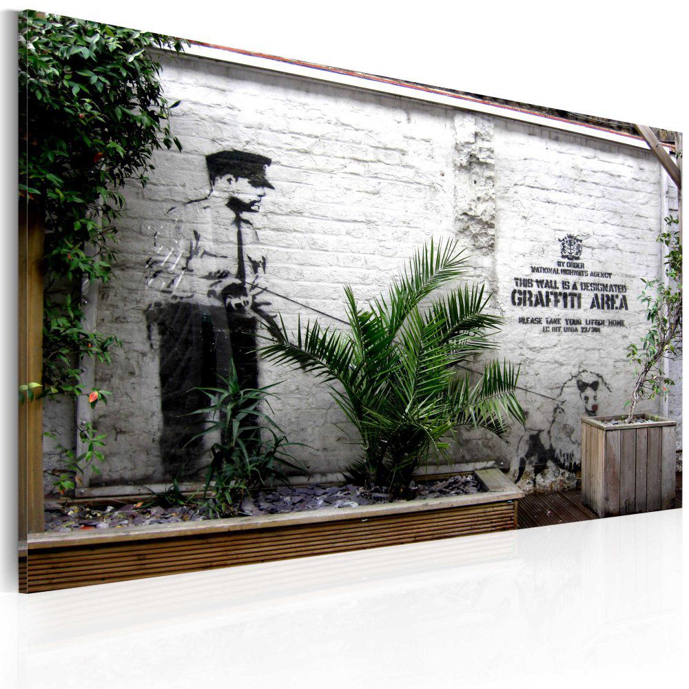 Obraz na plátně Bimago - Graffiti area (Banksy) 60x40 cm - GLIX DECO s.r.o.