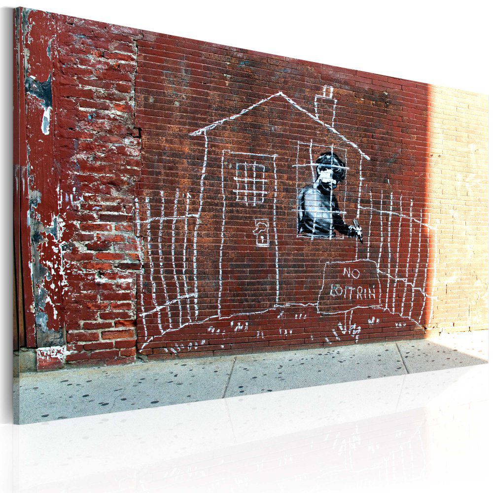 Obraz na plátně Bimago - Grounded (Banksy) 60x40 cm - GLIX DECO s.r.o.