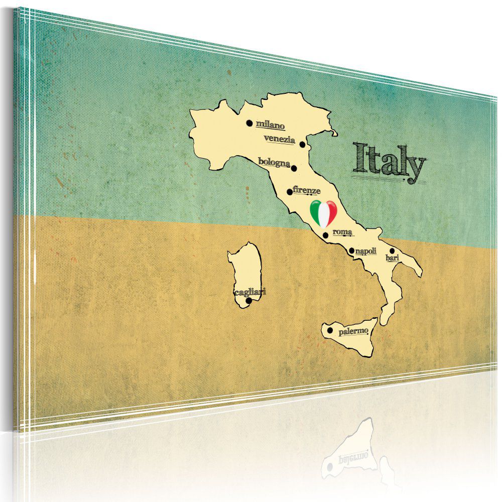 Obraz na plátně Bimago - Heart of Italy 60x40 cm - GLIX DECO s.r.o.