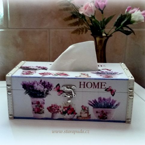 Luxusní krabička na  kapesníky Home - Stará půda