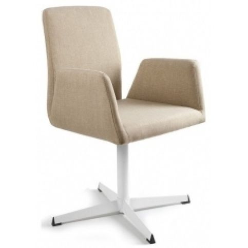 Office360 Konferenční židle Bela s pevnou základnou (béžová)  - DESIGNOVÁ KANCELÁŘ