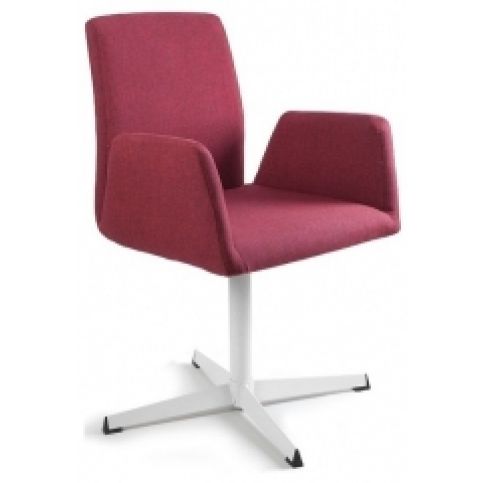 Office360 Konferenční židle Bela s pevnou základnou (Červená)  - DESIGNOVÁ KANCELÁŘ