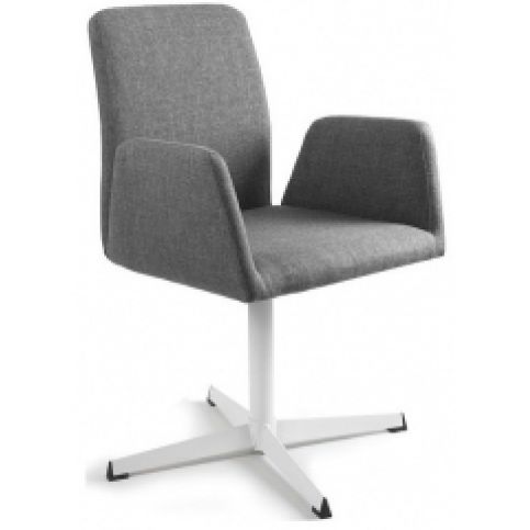 Office360 Konferenční židle Bela s pevnou základnou (Šedá)  - DESIGNOVÁ KANCELÁŘ