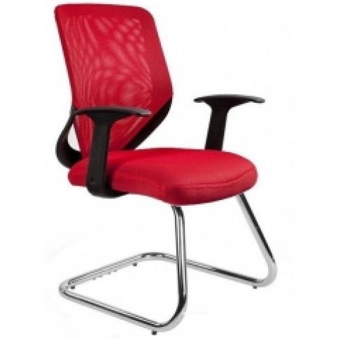 Office360 Konferenční židle Solus (Červená)  - DESIGNOVÁ KANCELÁŘ