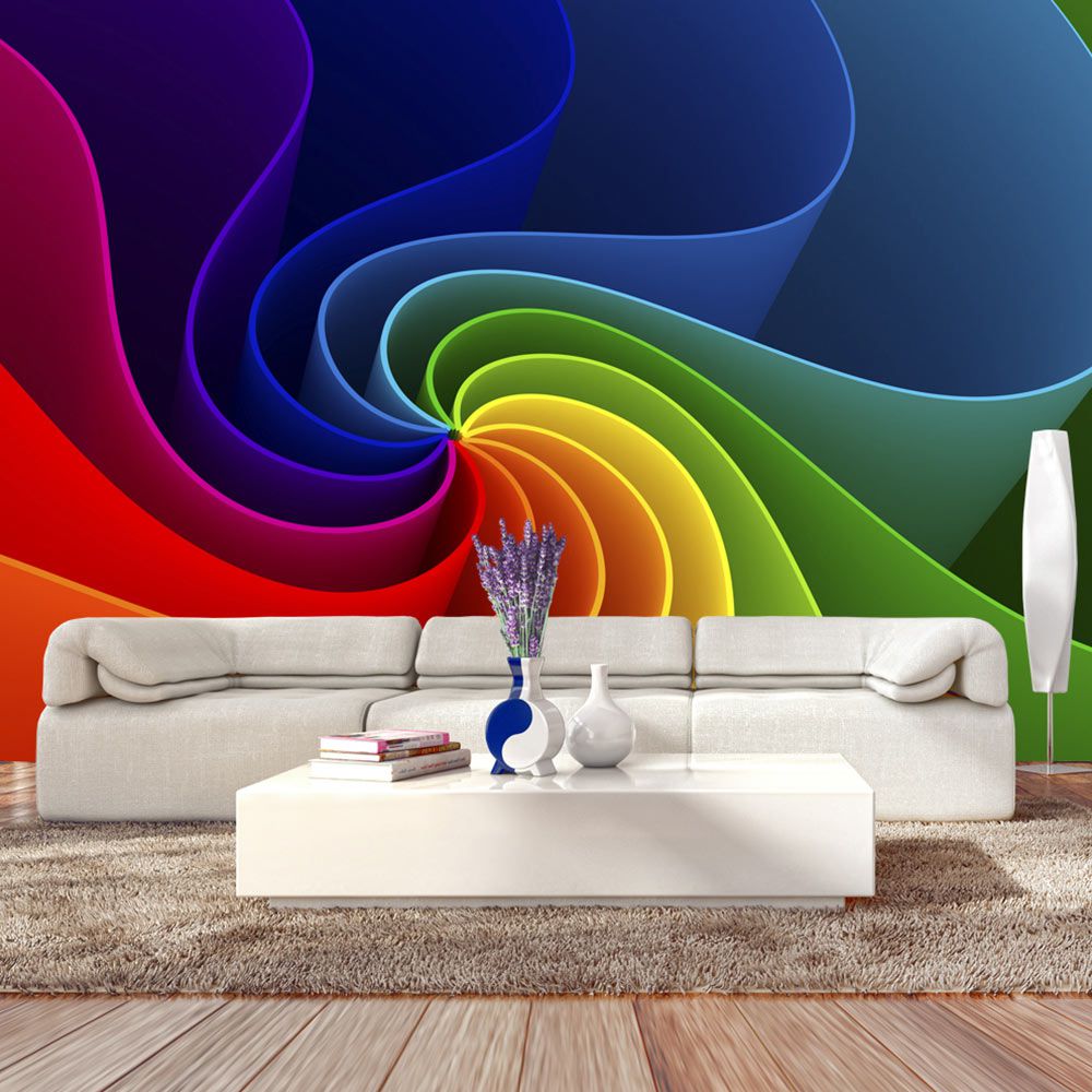 Fototapeta Bimago - Colorful Pinwheel + lepidlo zdarma 300x210 cm - GLIX DECO s.r.o.