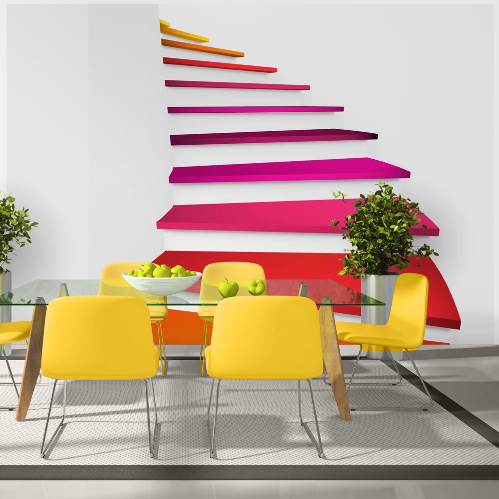 Fototapeta Bimago - Colorful stairs + lepidlo zdarma 400x280 cm - GLIX DECO s.r.o.